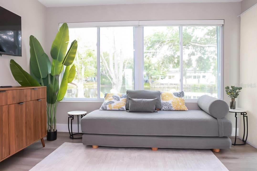 Bedroom #2 w/view - 405 MANOR BLVD, PALM HARBOR