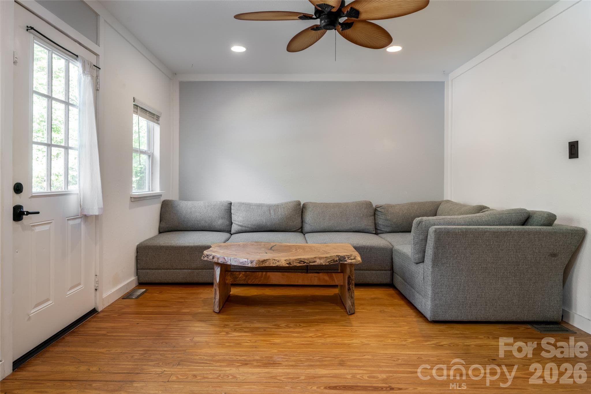 Living room from front entrance - 89 Sayles Town Road, Fairview