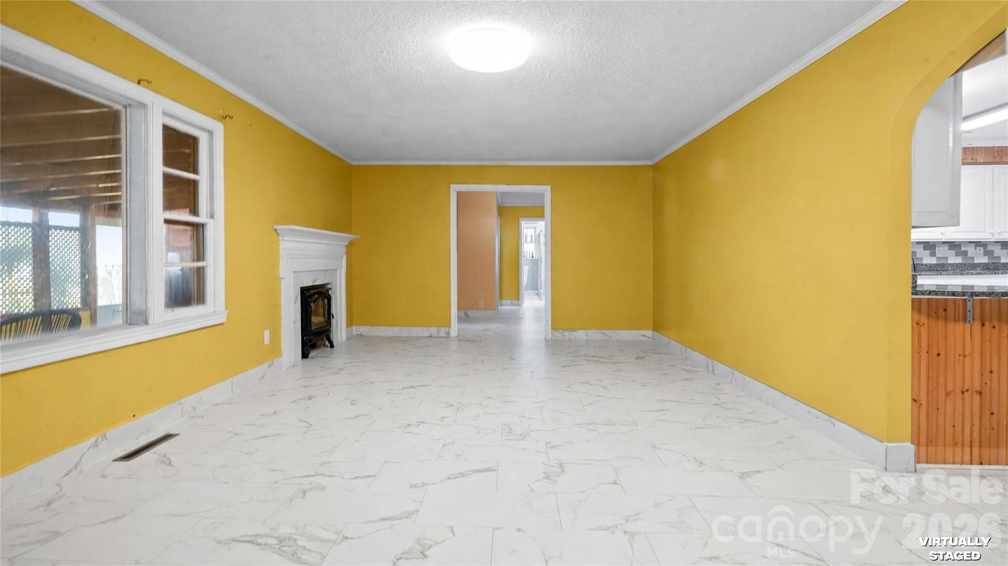 Front Living Area Enhanced to show space - 2340 E NC 24/27 Road, Biscoe