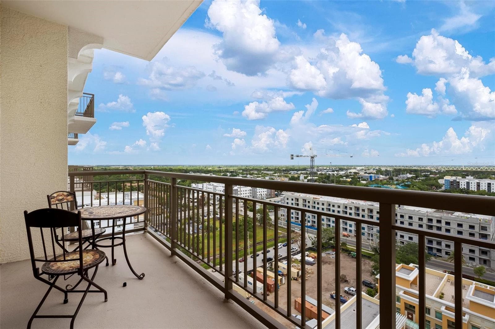 Balcony w city views - 800 N TAMIAMI TRL #1504, SARASOTA