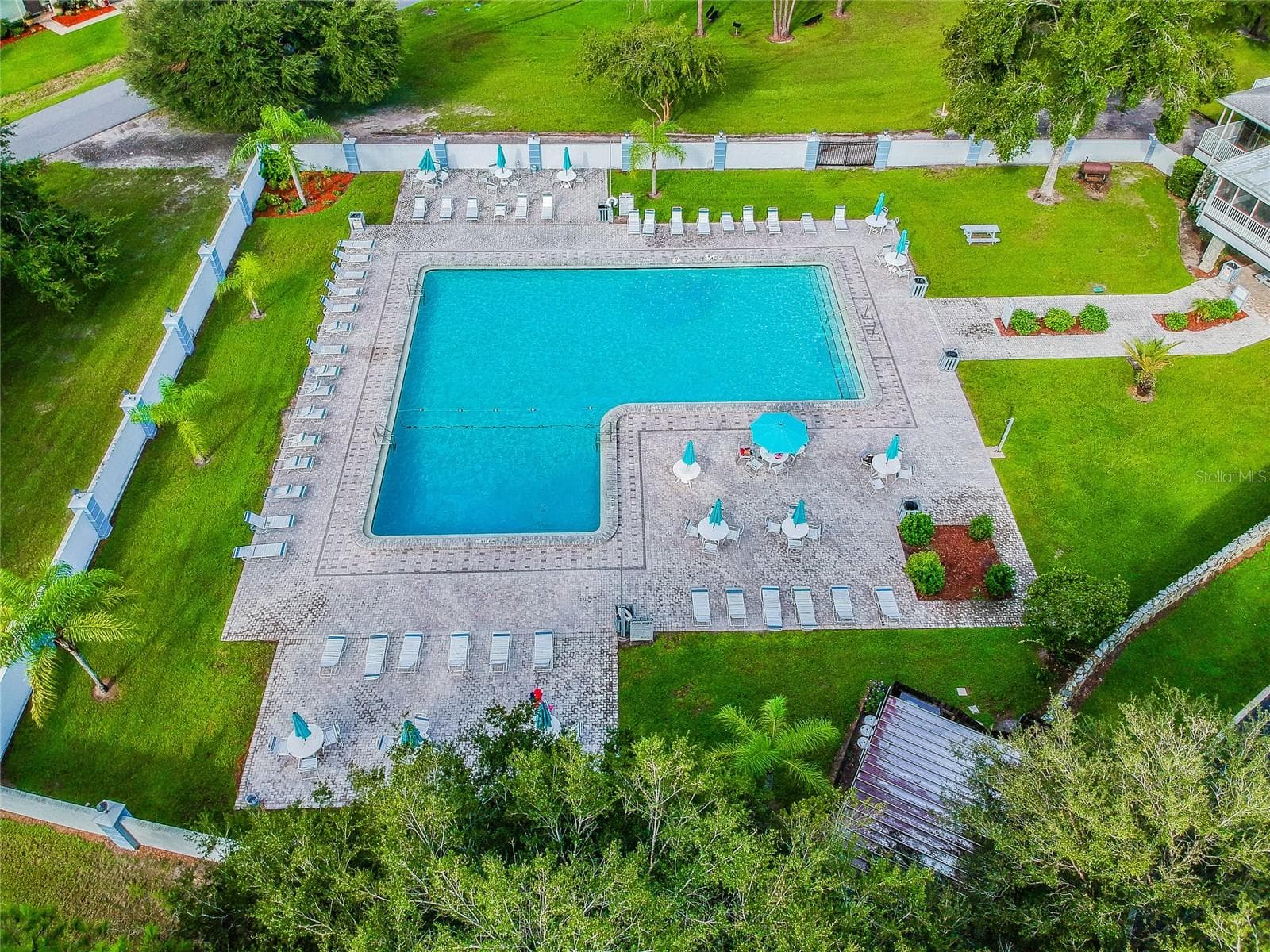 Pool Side - 23227 CLUB VILLAS DR #38, LAND O LAKES
