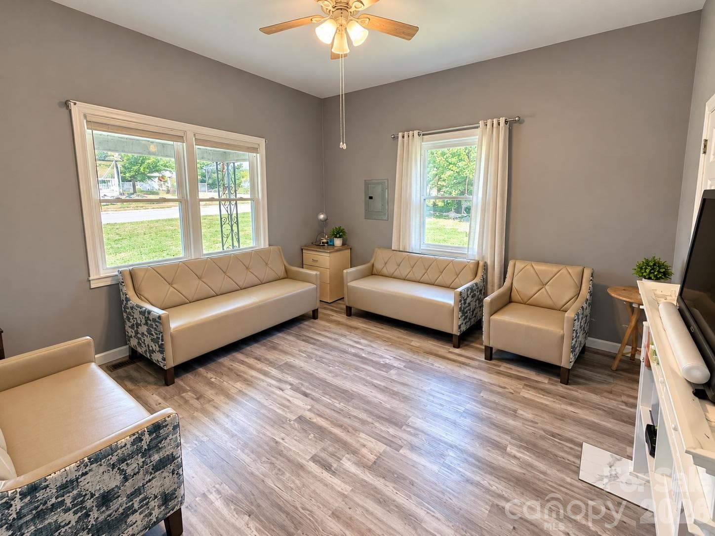 Living Area - picture has been virtually edited for lighting and staging purposes - 745 6th Avenue SW, Hickory