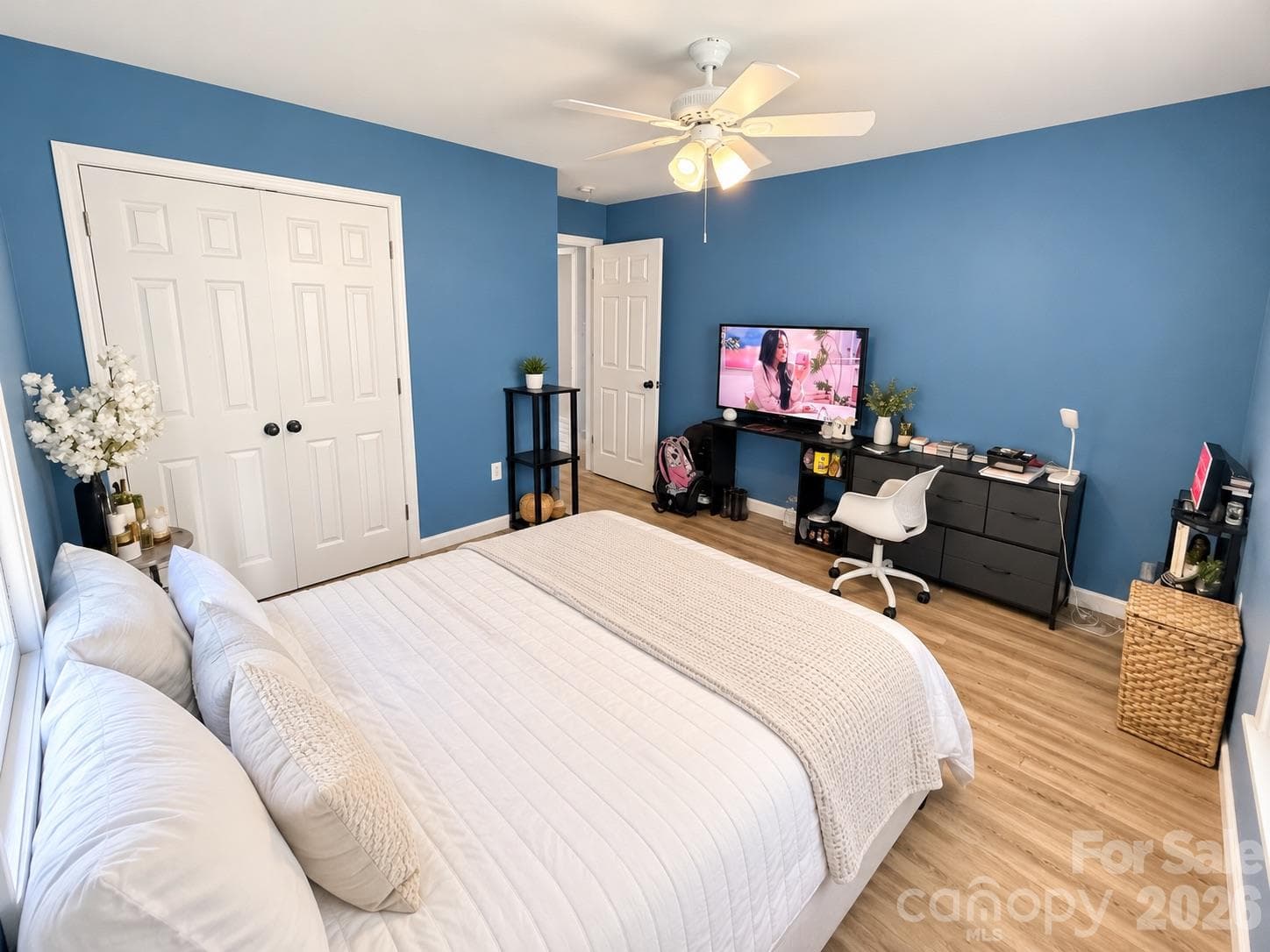 Bedroom - picture has been virtually edited for lighting and staging purposes - 745 6th Avenue SW, Hickory