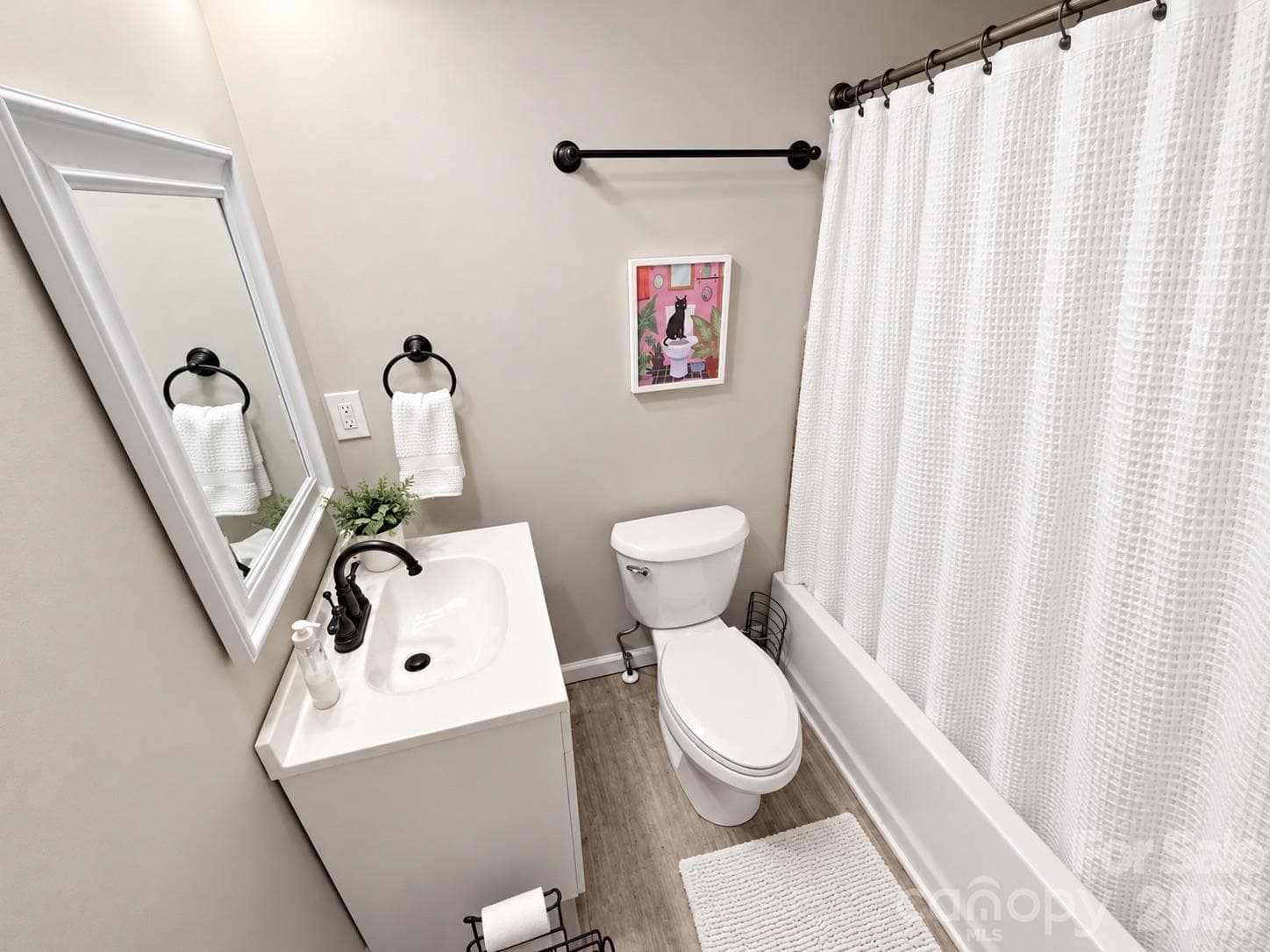 Bathroom - picture has been virtually edited for lighting and staging purposes - 745 6th Avenue SW, Hickory