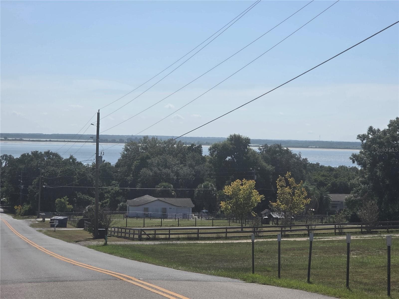 View from the top of the hill from the very end of the street. Property in only 2 minutes to the lake - 00 KEEDY RD, LADY LAKE