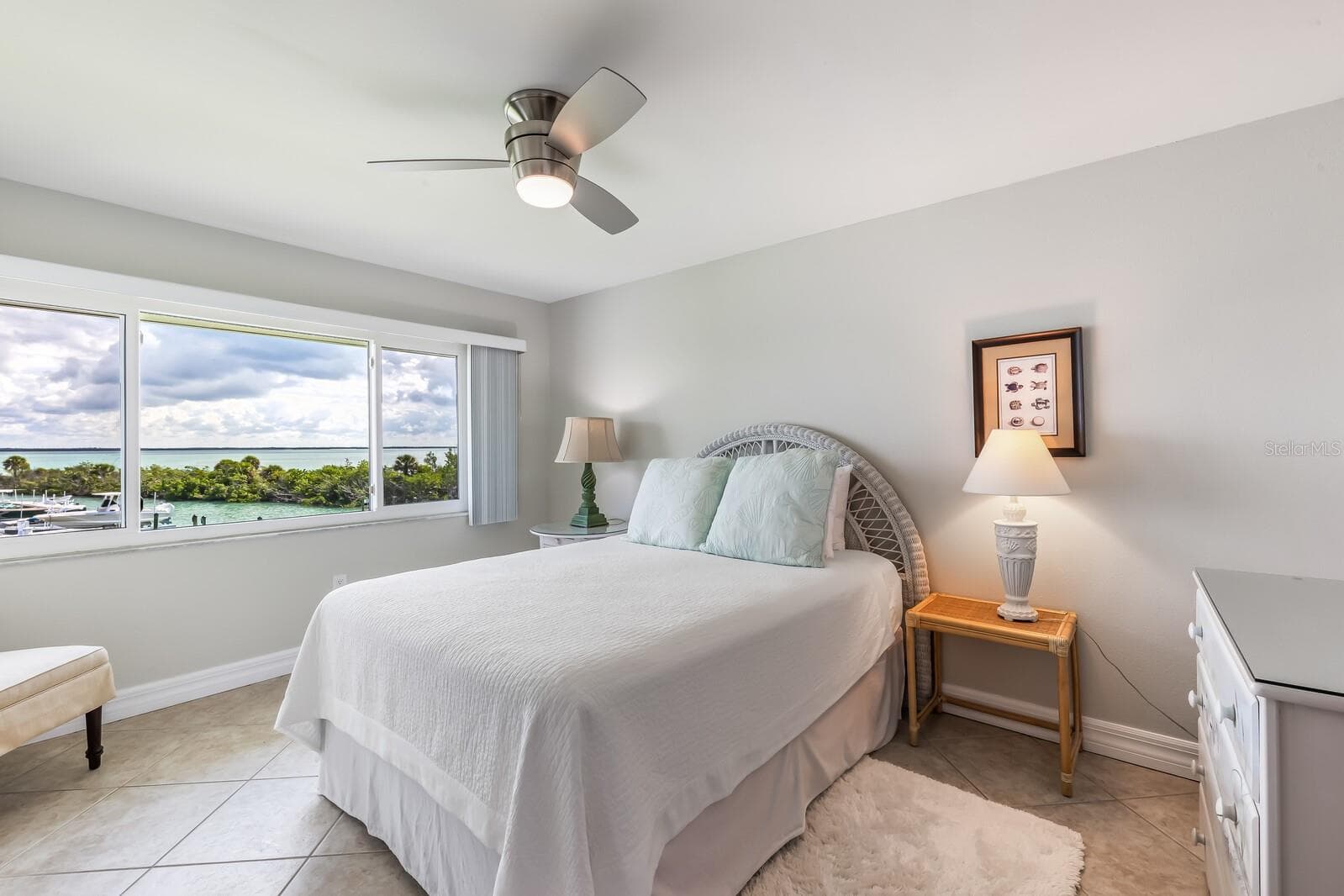 Primary Bedroom suite with gorgeous, long water views of Gasparilla Sound - 5850 GASPARILLA RD #M4, BOCA GRANDE