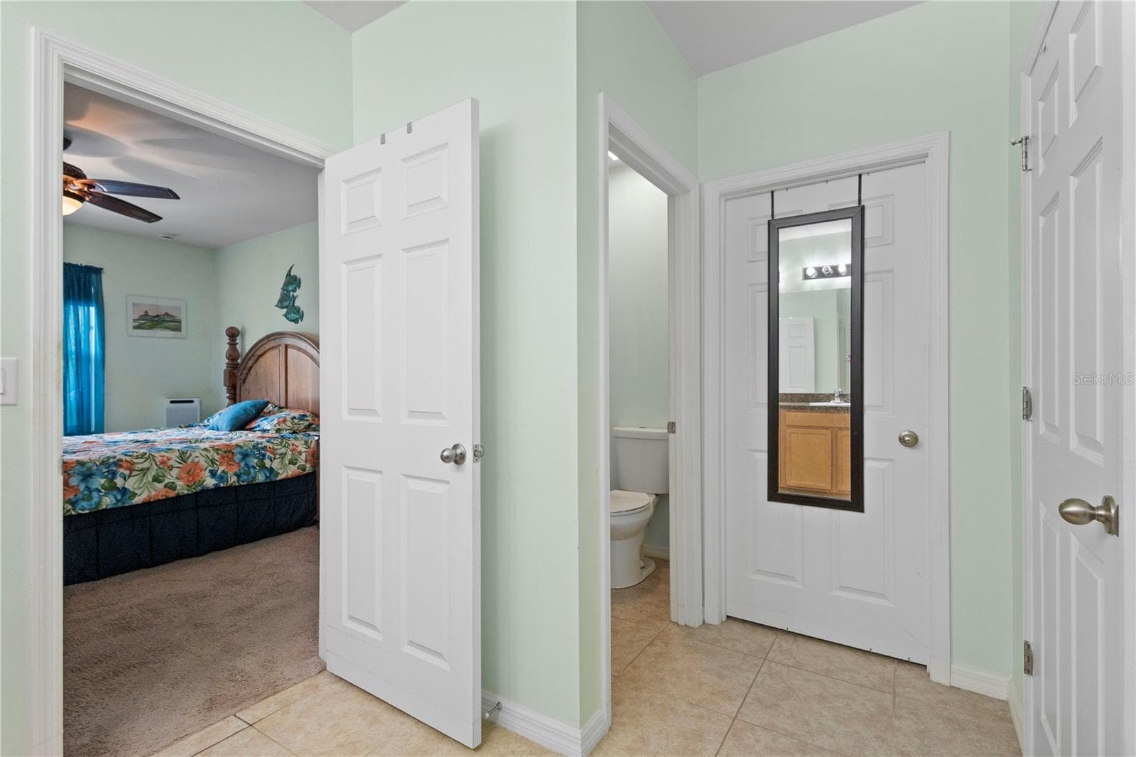 Primary Bath with water closet. - 9259 CALUMET BLVD, PORT CHARLOTTE