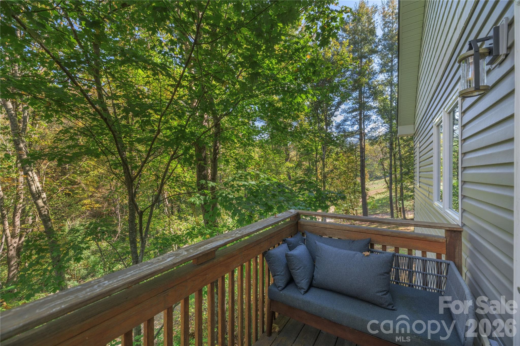 Balcony off of the main primary Bedroom - 5 Goodman Road, Asheville