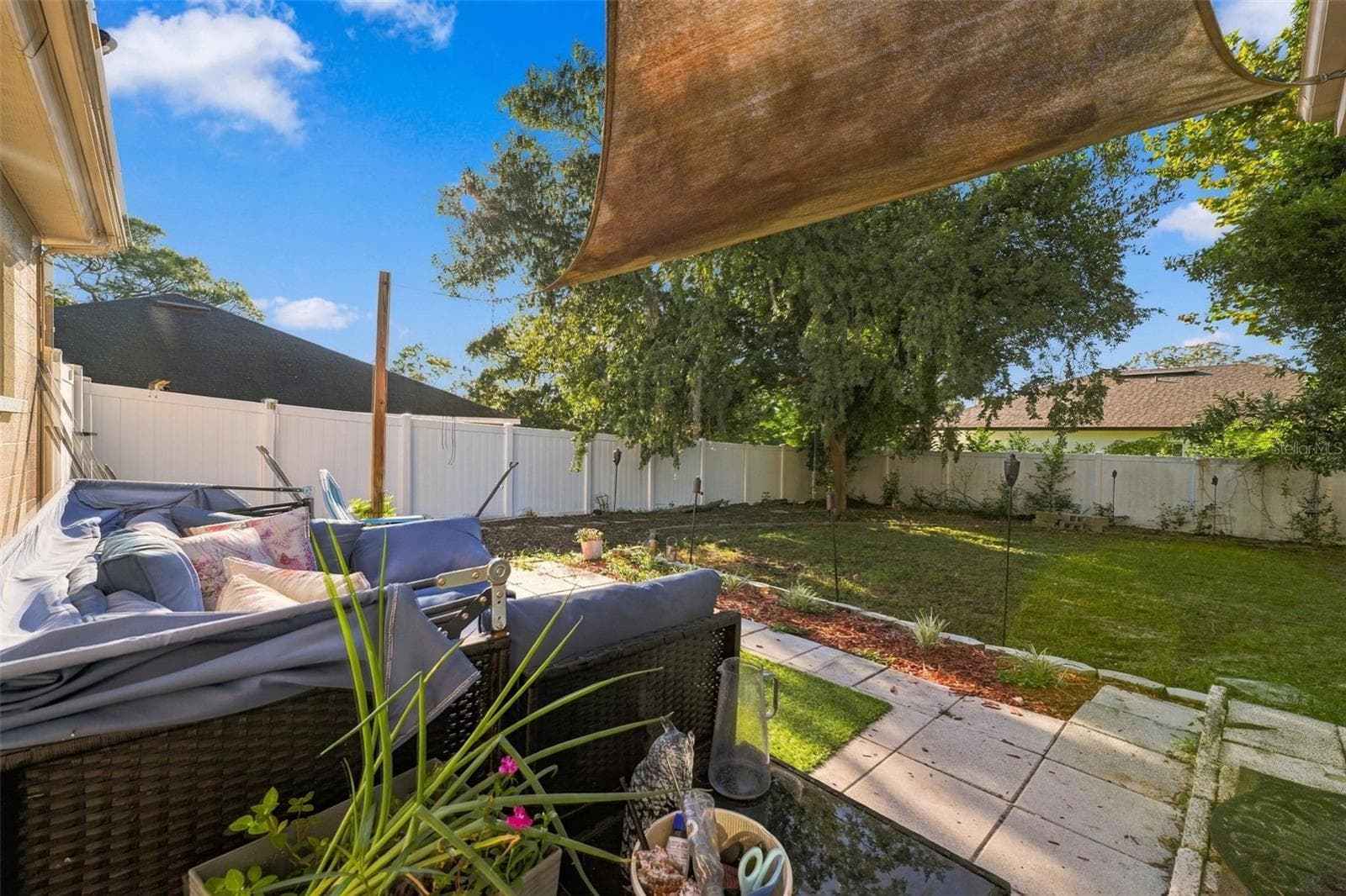Rear Exterior/Patio - 10048 AMIDON ST, SPRING HILL