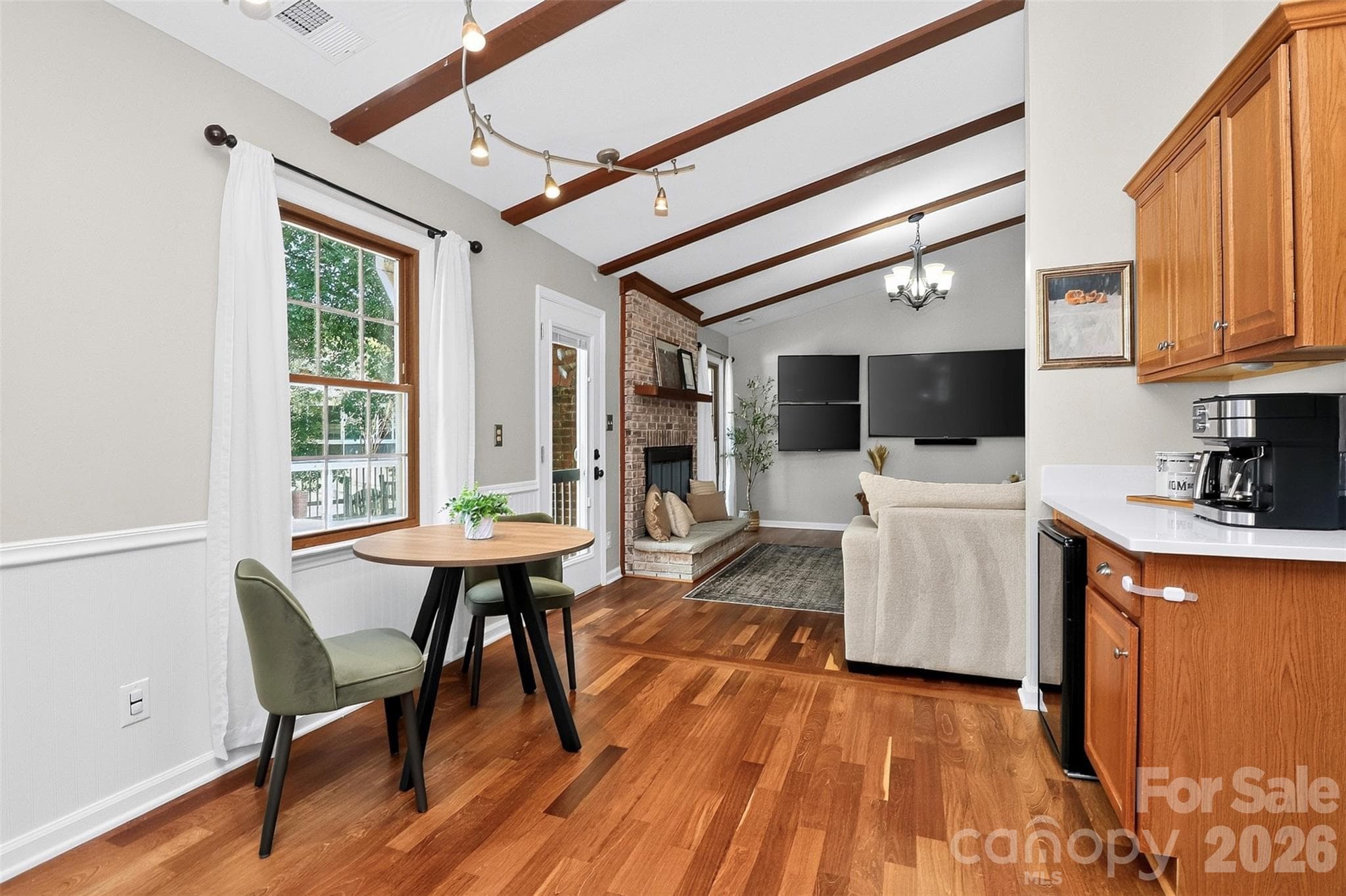 Open floor plan with beautiful windows and new back door. - 9915 Ridgemore Drive, Charlotte