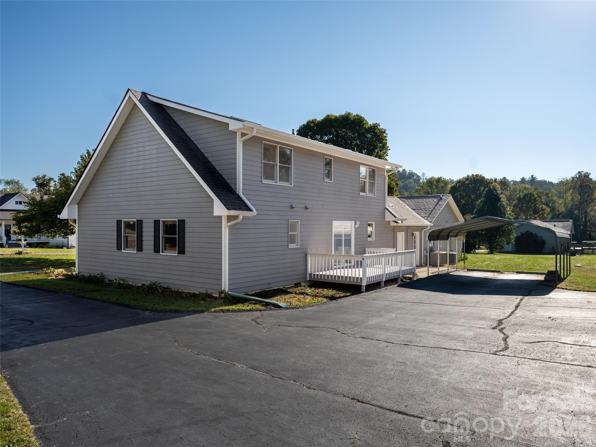 View from sideyard - 47 Cane Creek Circle, Fairview