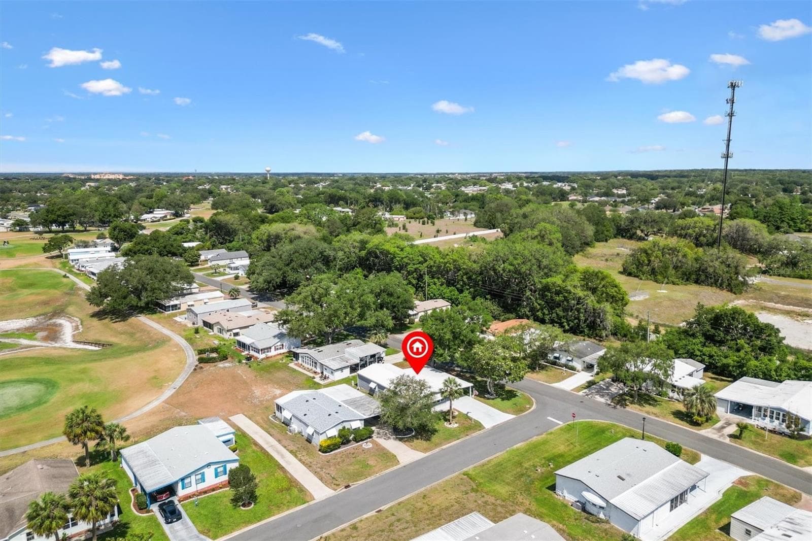 Aerial - 1228 PALMETTO DR, LADY LAKE
