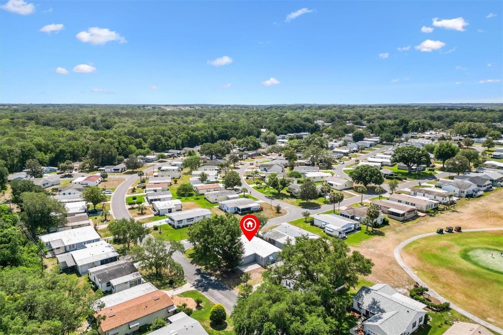 Aerial - 1228 PALMETTO DR, LADY LAKE