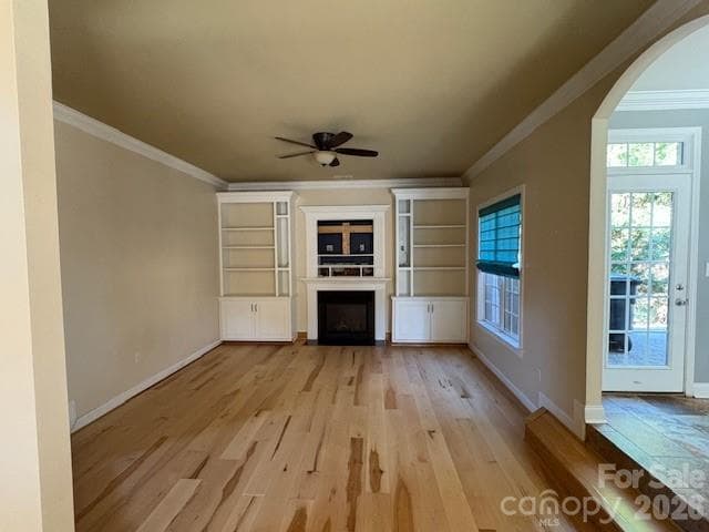 Living Room with built in book shelves - 107 Autumn Frost Avenue, Statesville