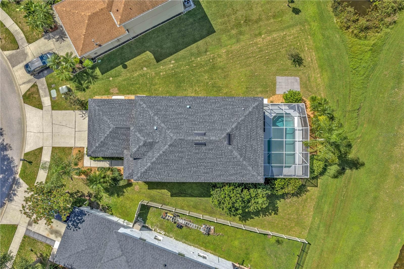 Aerial view of lot - 18801 SUNTERRA DR, LAND O LAKES