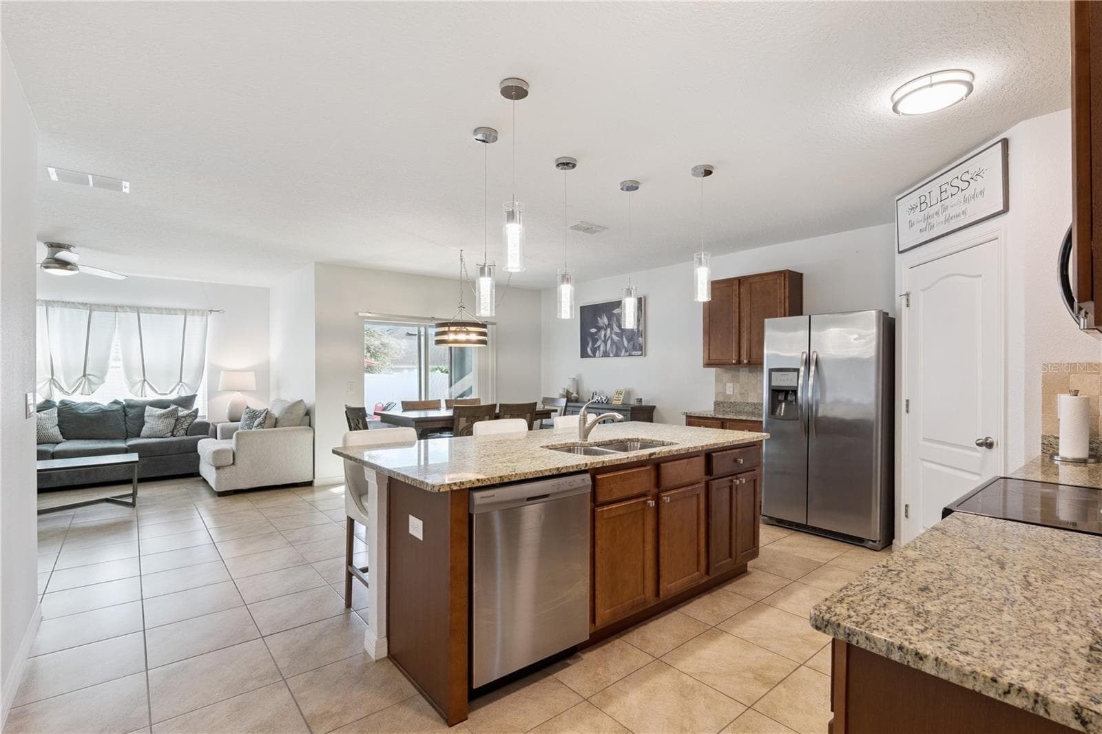 Kitchen towards Dining/Living - 3139 BETHPAGE LOOP, MOUNT DORA