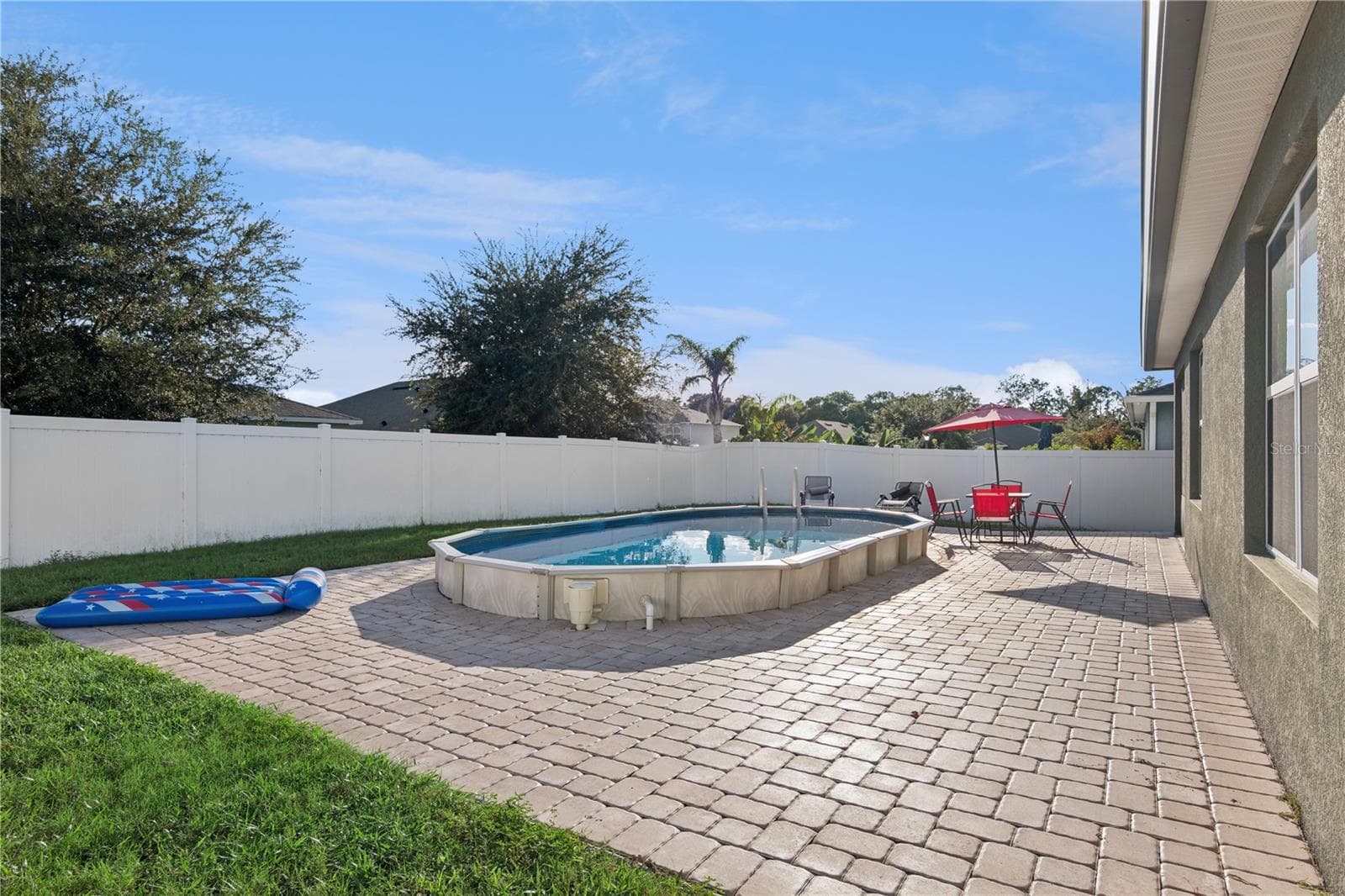 Semi-In Ground Pool w/ Paver Deck - 3139 BETHPAGE LOOP, MOUNT DORA