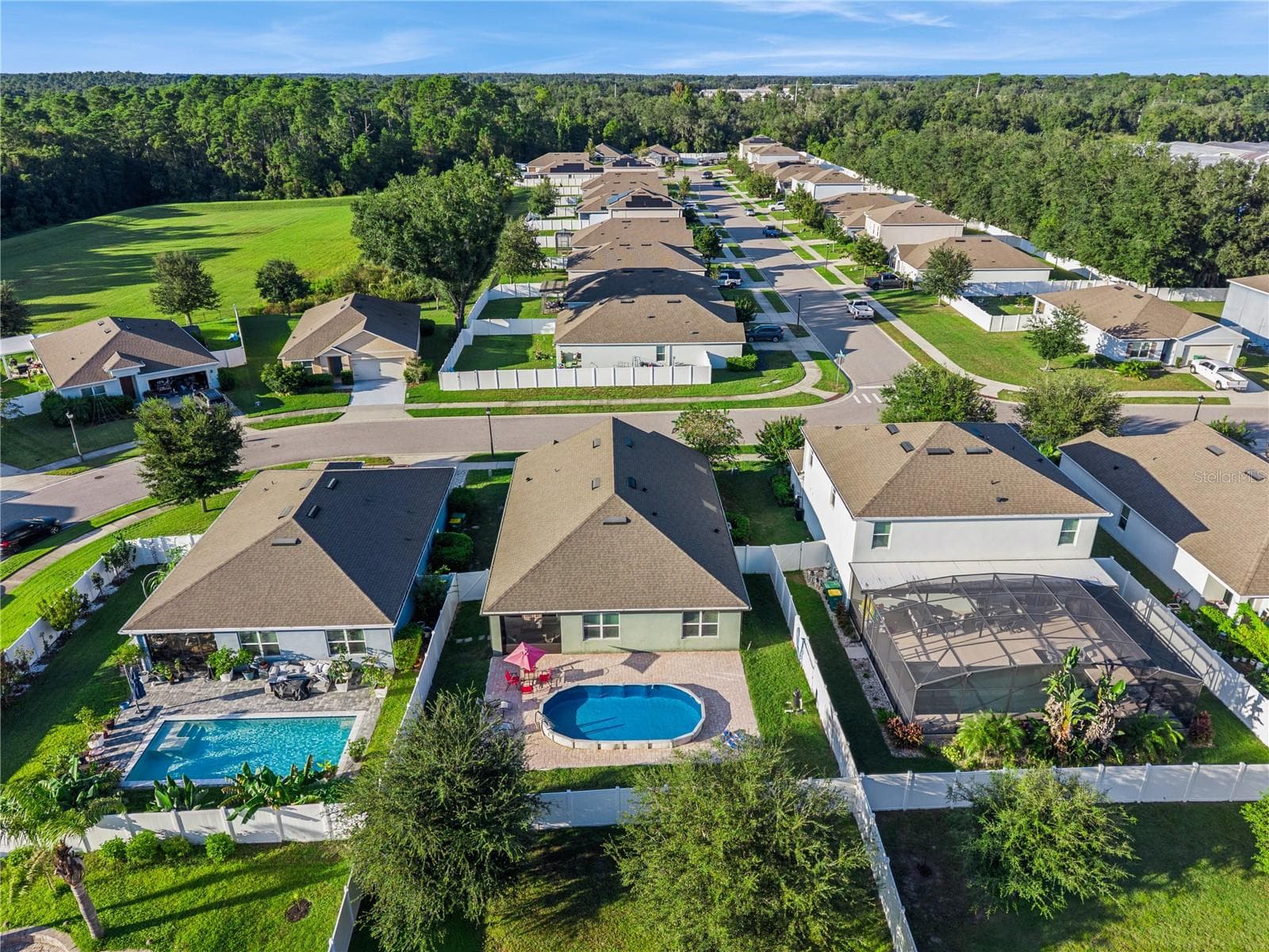 Aerial Rear - 3139 BETHPAGE LOOP, MOUNT DORA