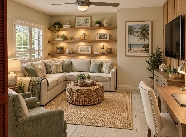 Staged den - 3407 AVENIDA MADERA #A, BRADENTON