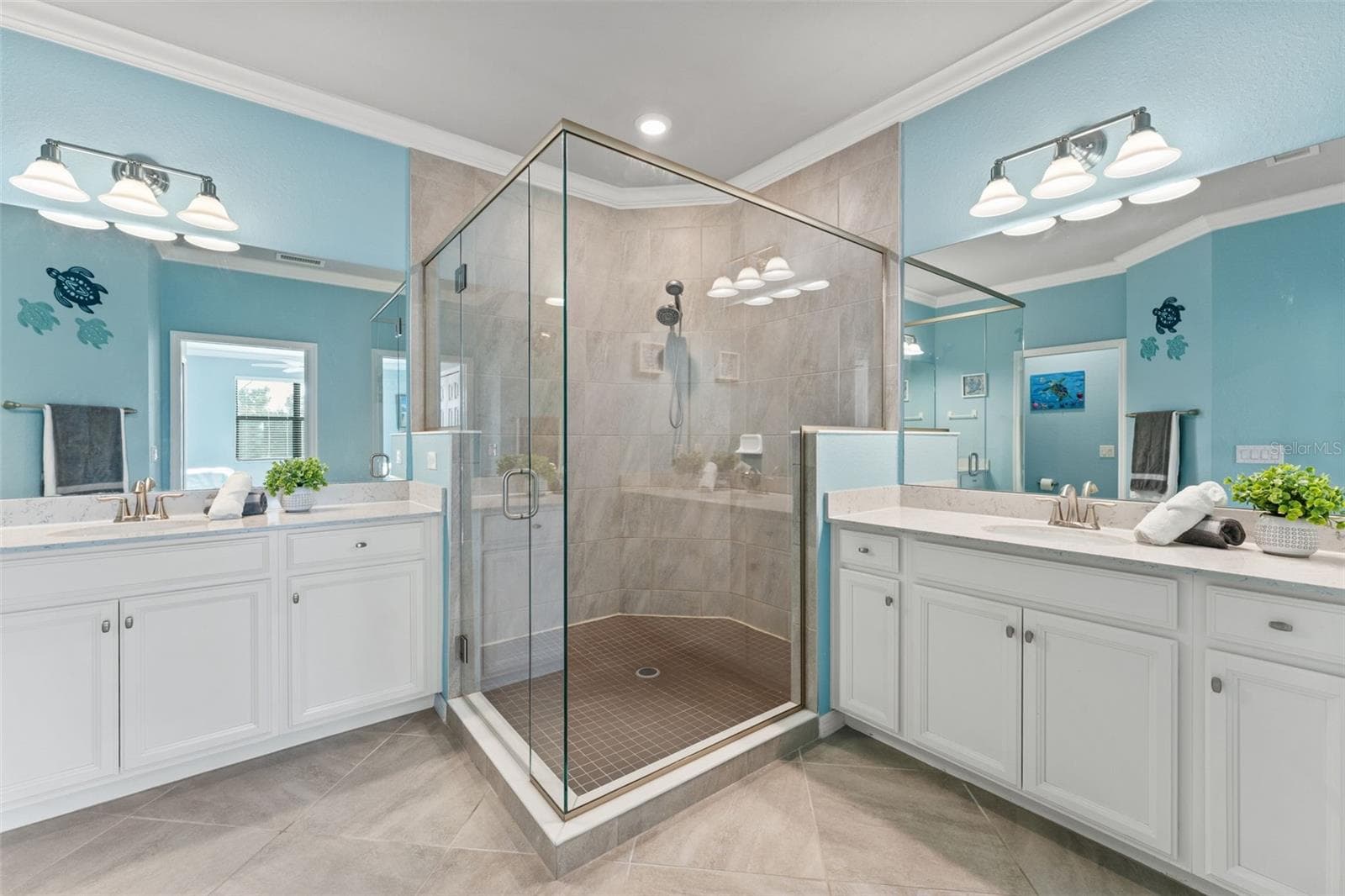 Primary bath double vanities - 12480 GHIBERTI CIR #201, VENICE