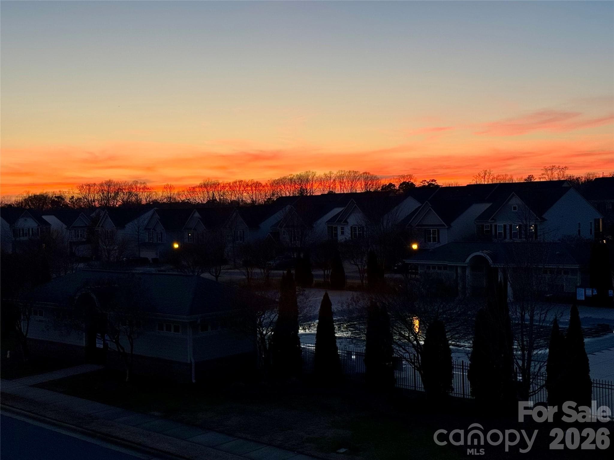 Sunset from the balcony - 6605 Central Pacific Avenue, Charlotte