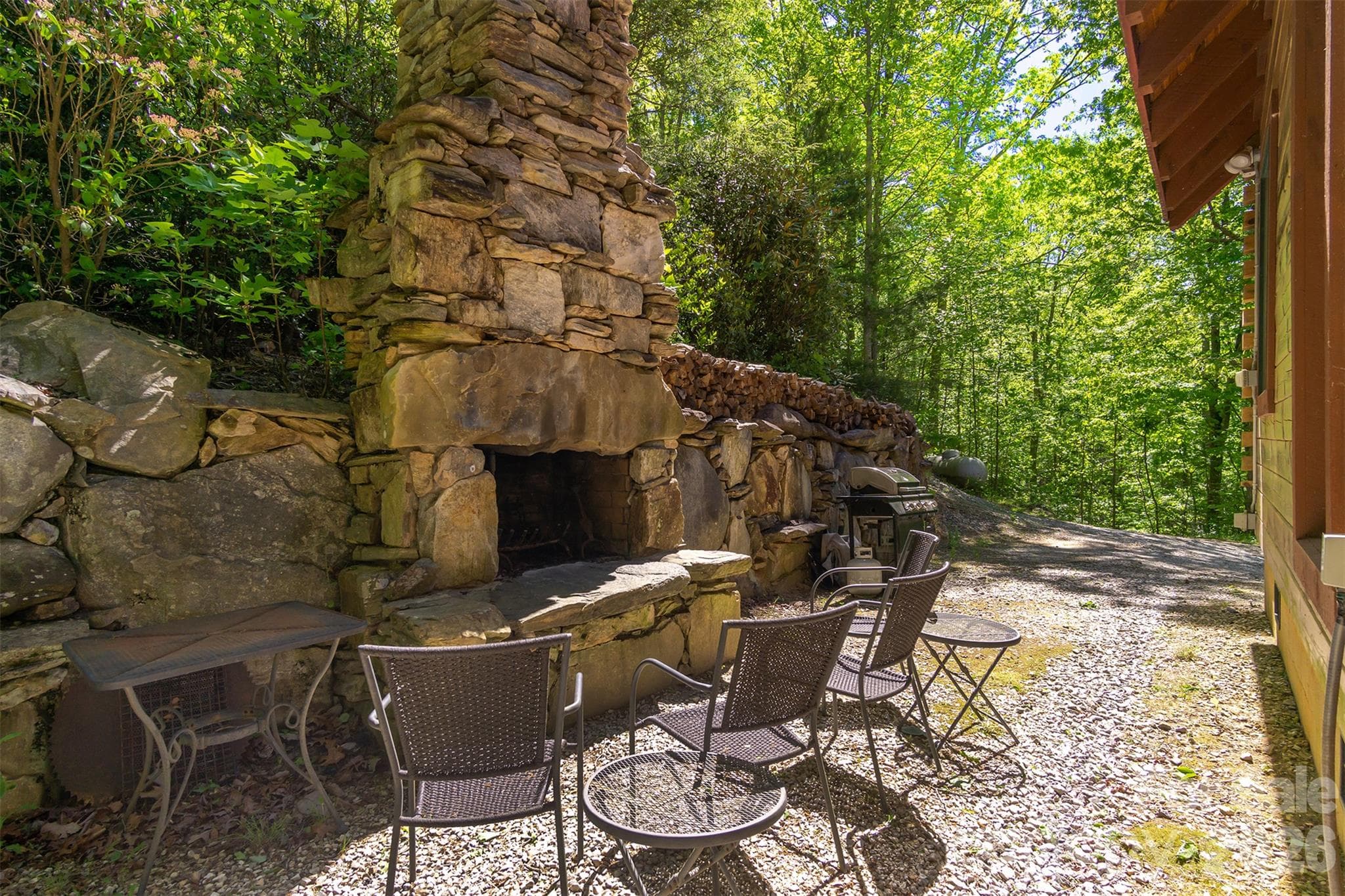 Custom stone work fire place - 171 Camp Elliott Road, Black Mountain