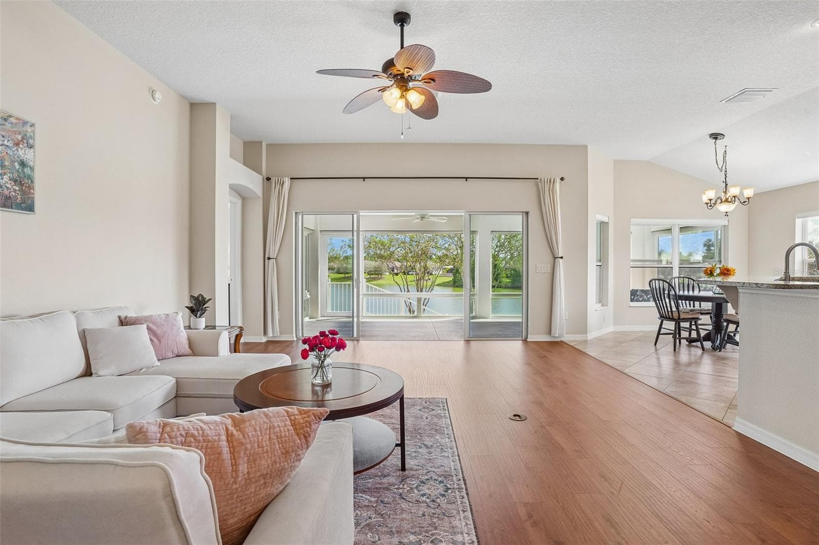 Living Room with Water View - 494 ARBELLA LOOP, THE VILLAGES