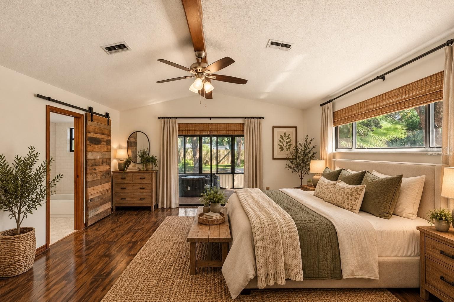 Virtually Staged Primary Bedroom - 18644 FURMAN DR, SPRING HILL