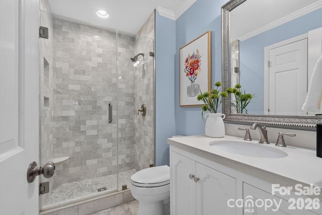 Primary Bathroom - 4124 Bridgewood Lane, Charlotte
