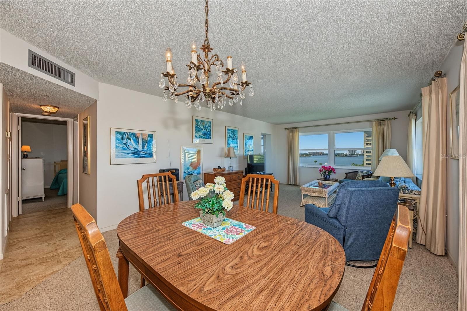 Dining - living room - 4575 COVE CIR #709, ST PETERSBURG