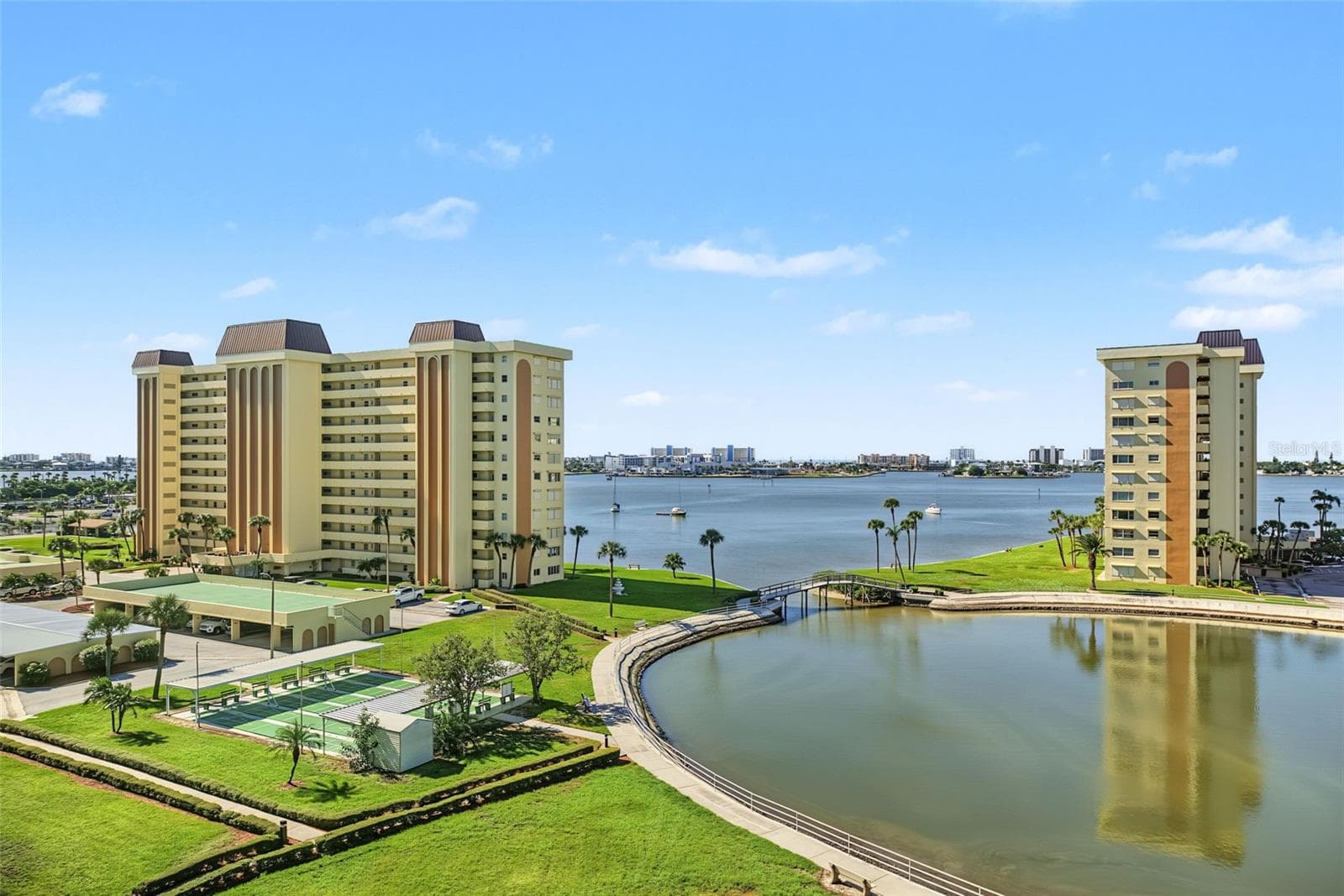 Lanai view - 4575 COVE CIR #709, ST PETERSBURG
