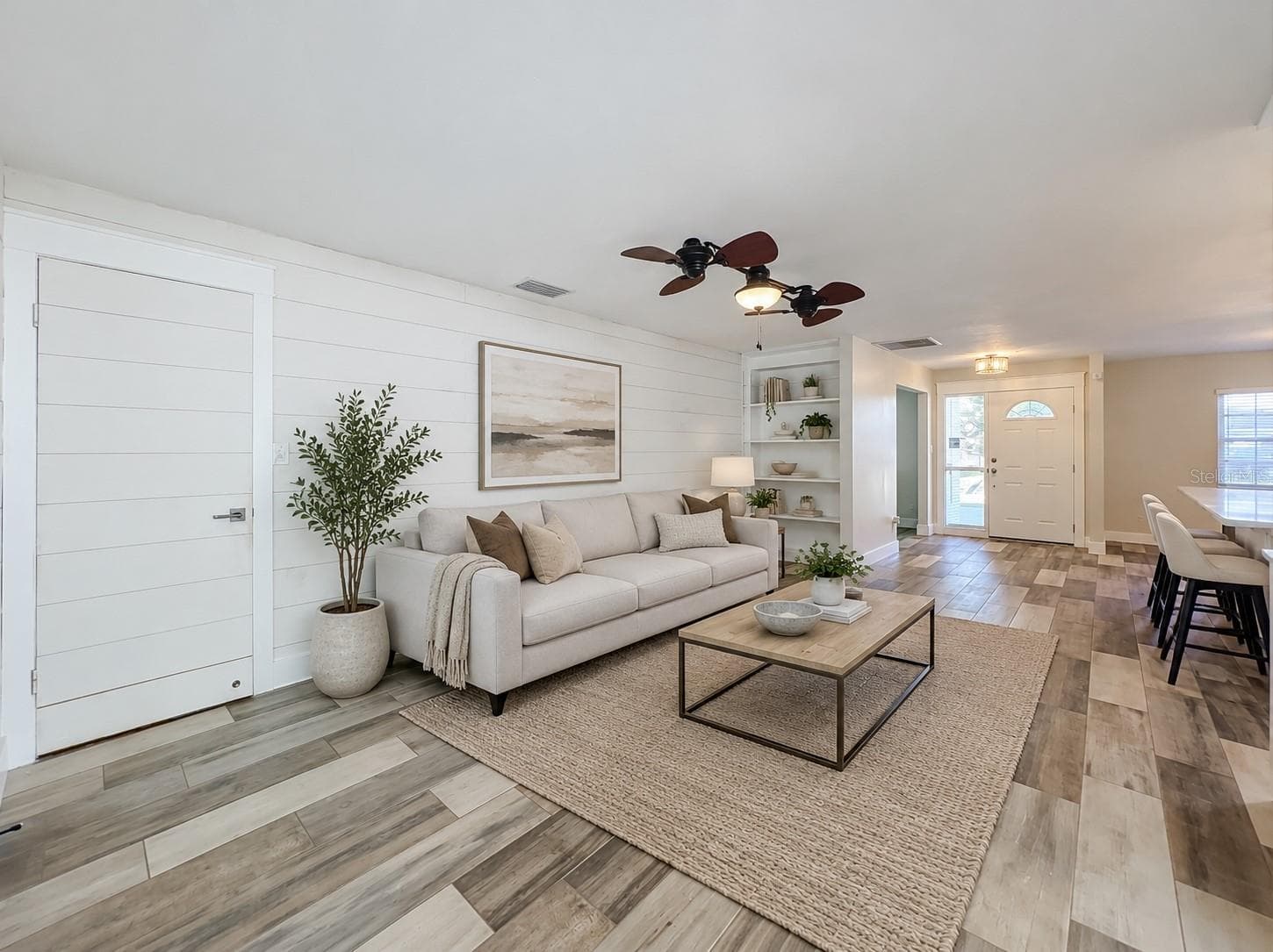 Vrtually Staged Living Room - 346 ELKHORN CT, WINTER PARK