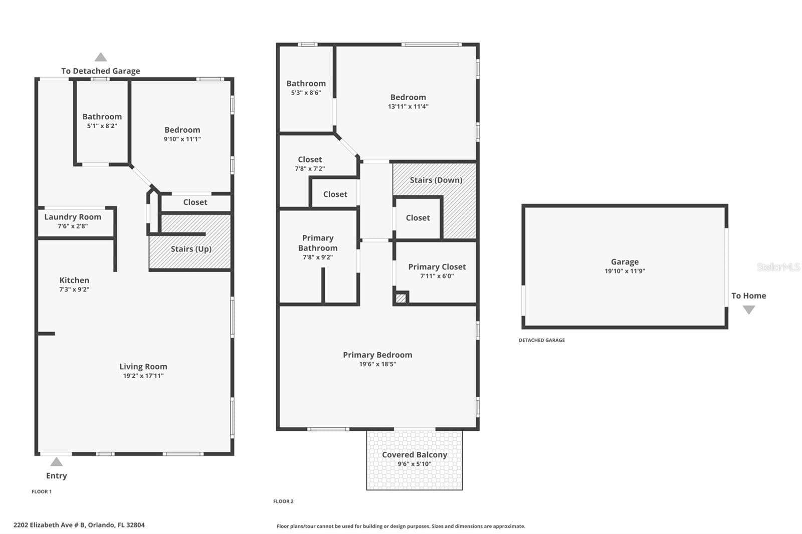 Floor Plan - 2202 ELIZABETH AVE #B, ORLANDO