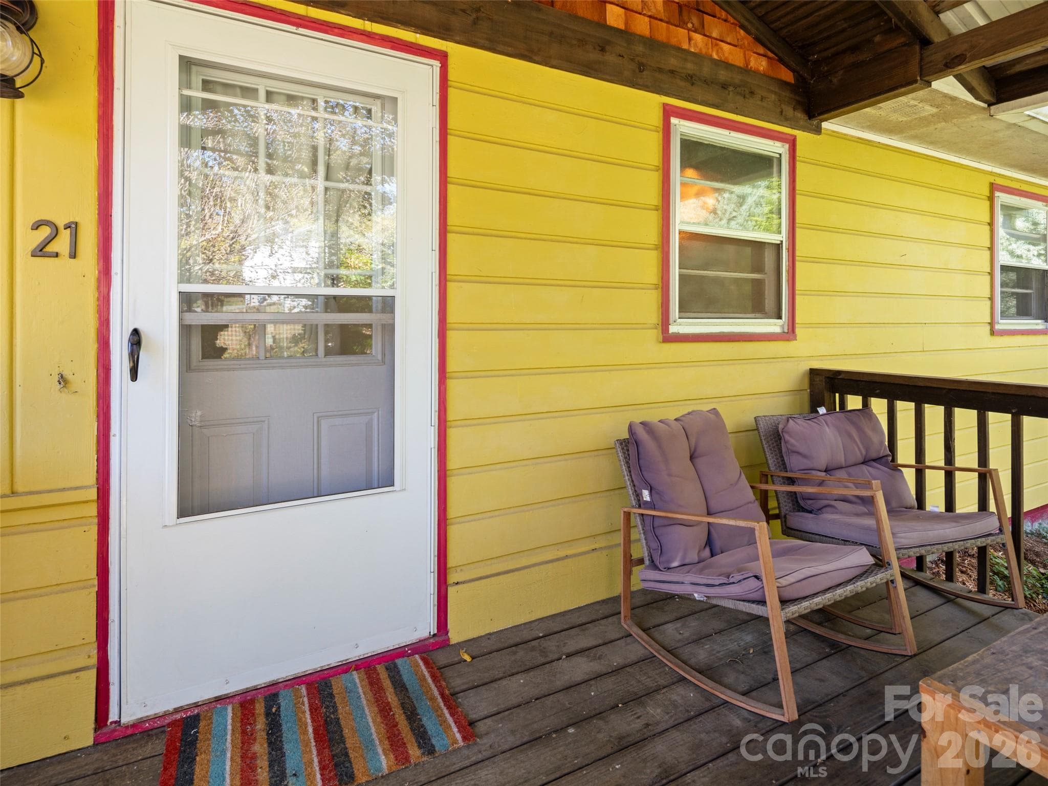 Cozy front porch - 21 Rosemary Road, Asheville
