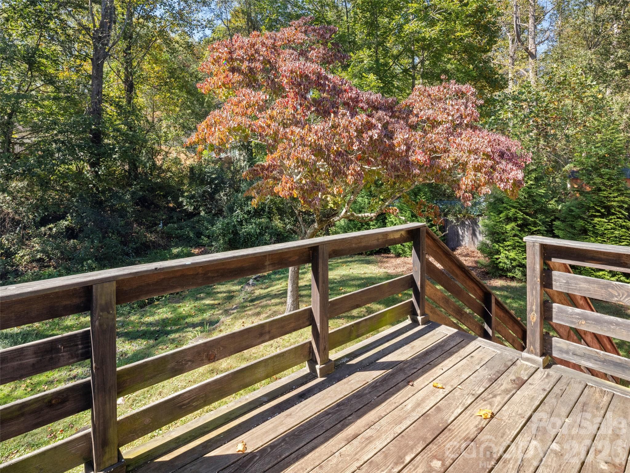 Rear deck - 21 Rosemary Road, Asheville
