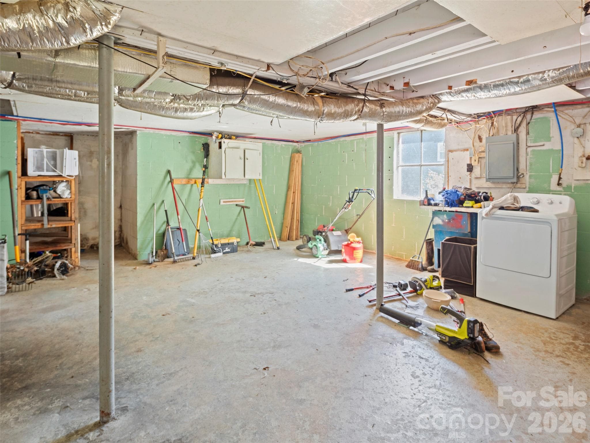 Unfinished portion of basement - 21 Rosemary Road, Asheville
