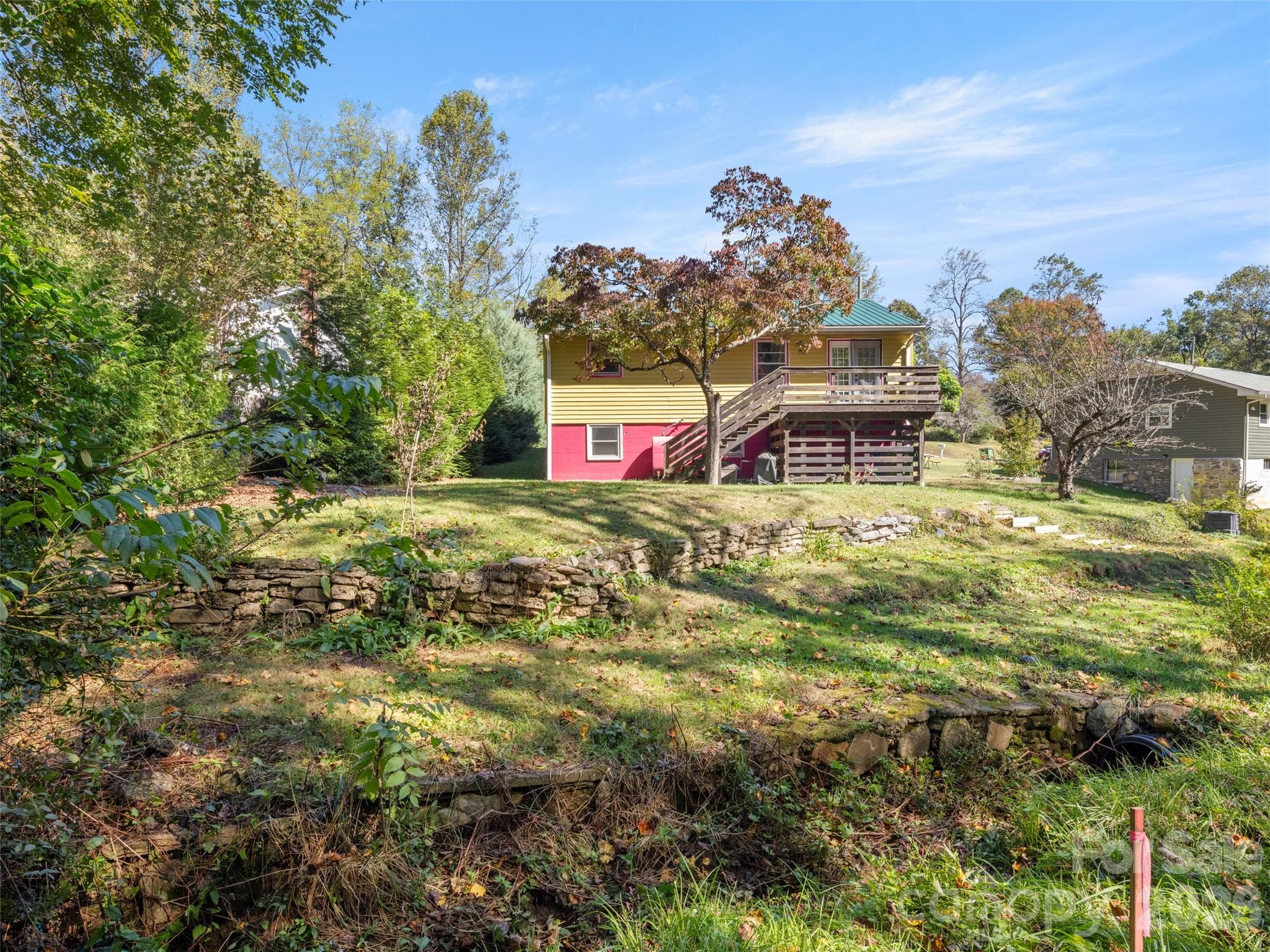 Small creek in backyard - 21 Rosemary Road, Asheville