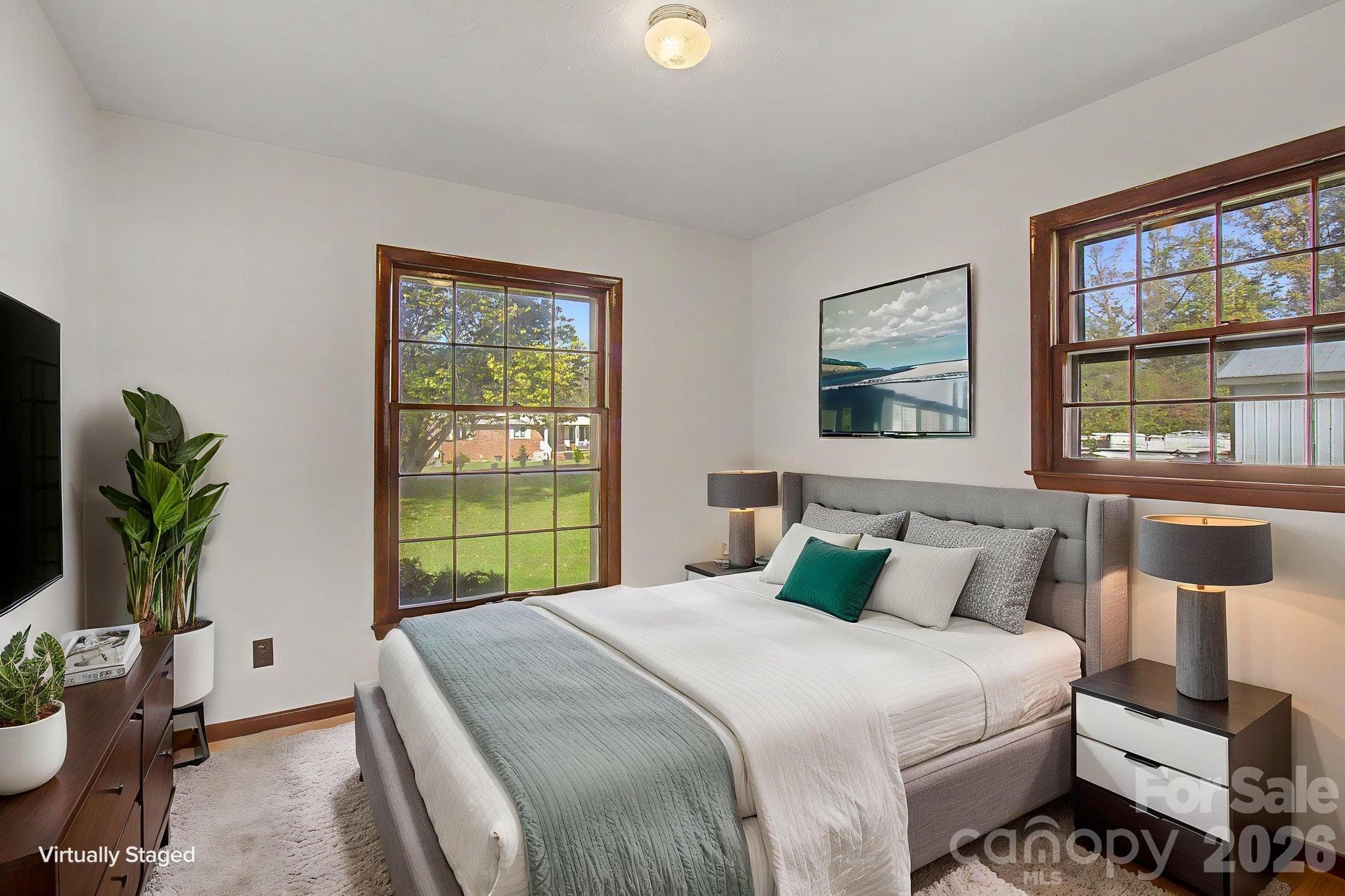 Second bedroom virtually staged - 188 Pinner Road, Arden