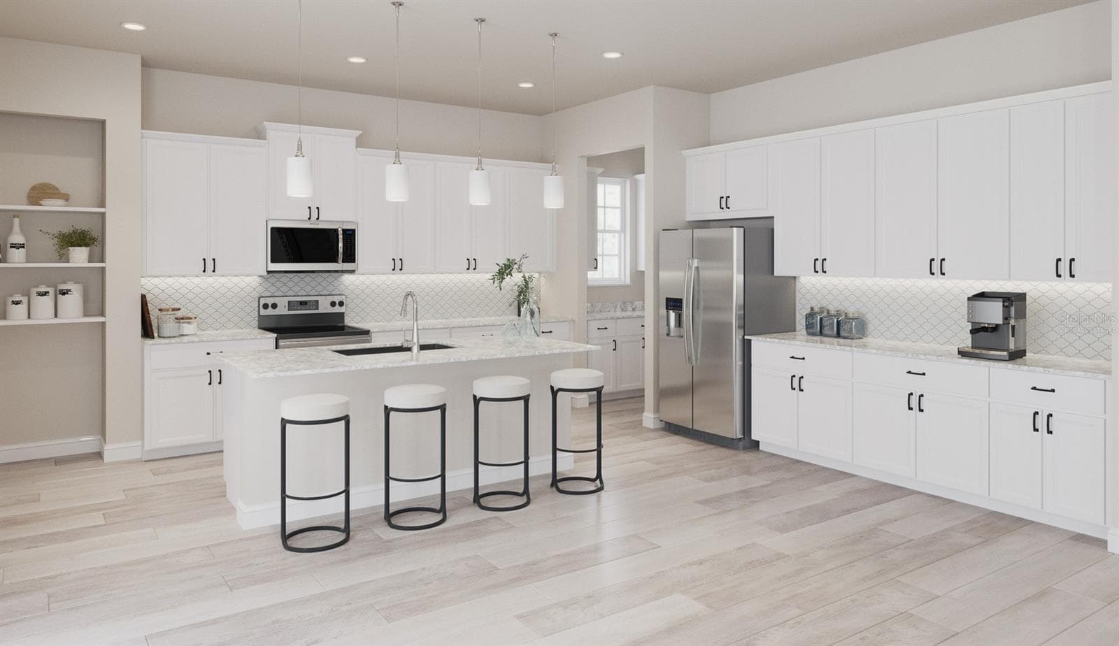 Marco Floorplan Kitchen (Virtually Staged) - 1773 SALTWATER BND, CELEBRATION