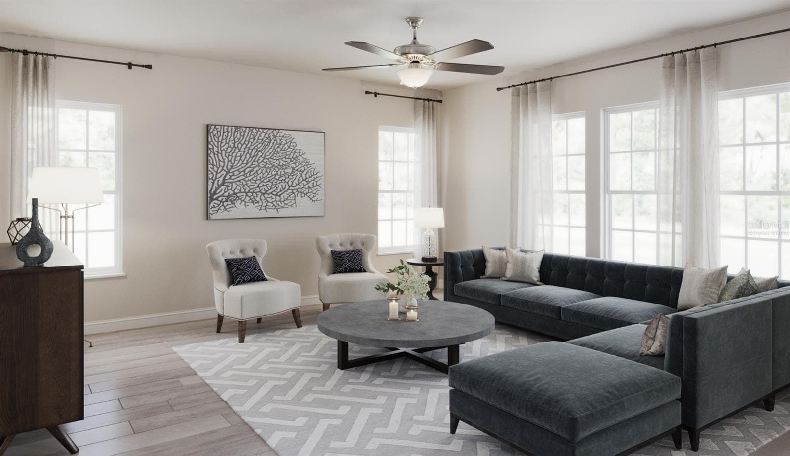 Marco Floorplan Great Room (Virtually Staged) - 1773 SALTWATER BND, CELEBRATION