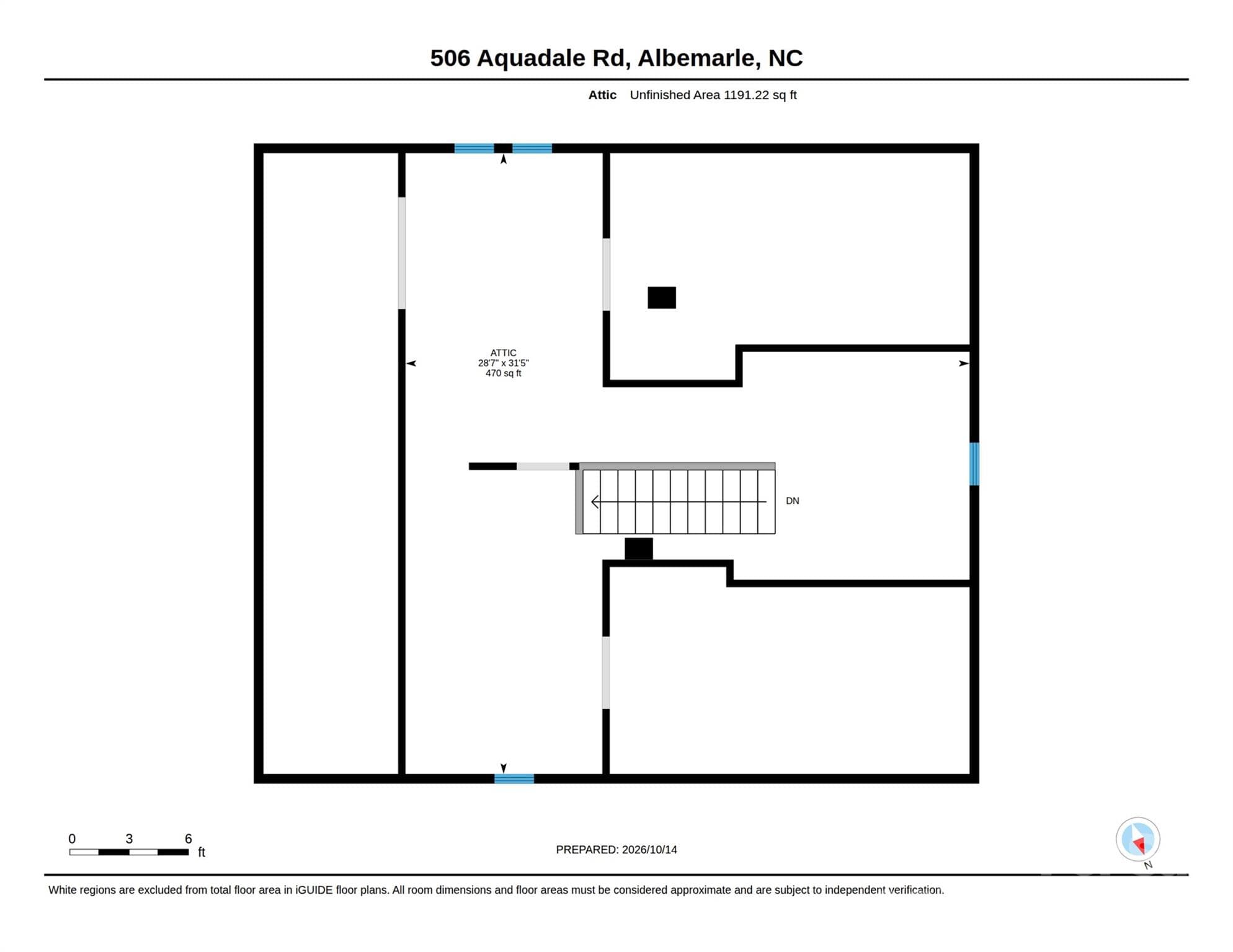 Loft (Floor Plan) - 506 Aquadale Road, Albemarle