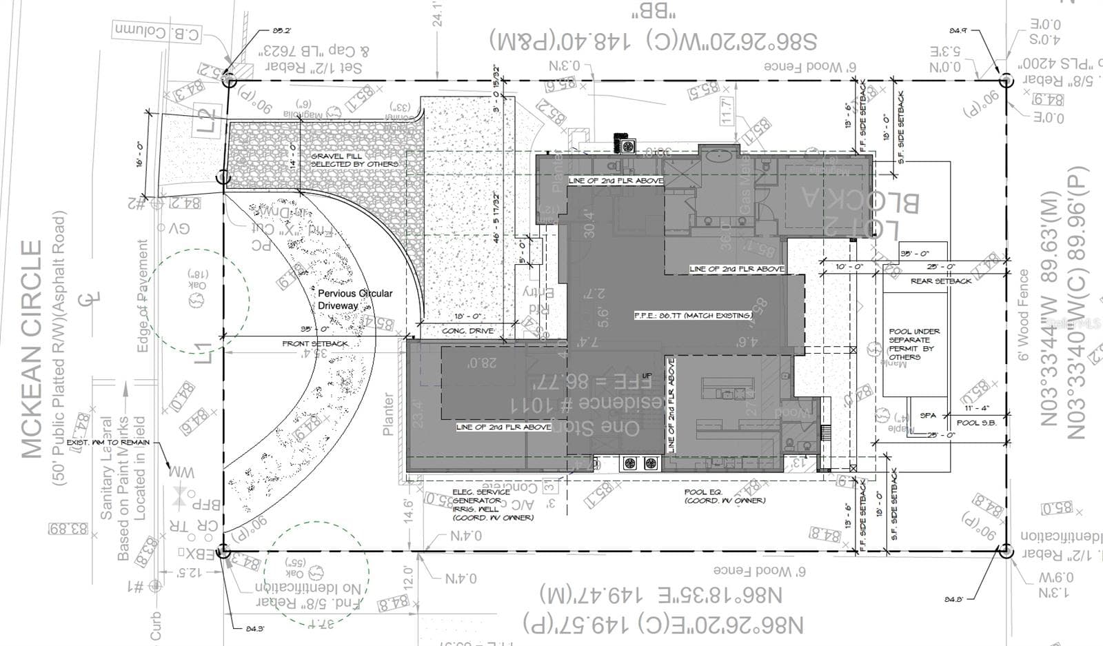Site Plan - 1011 MCKEAN CIR, WINTER PARK