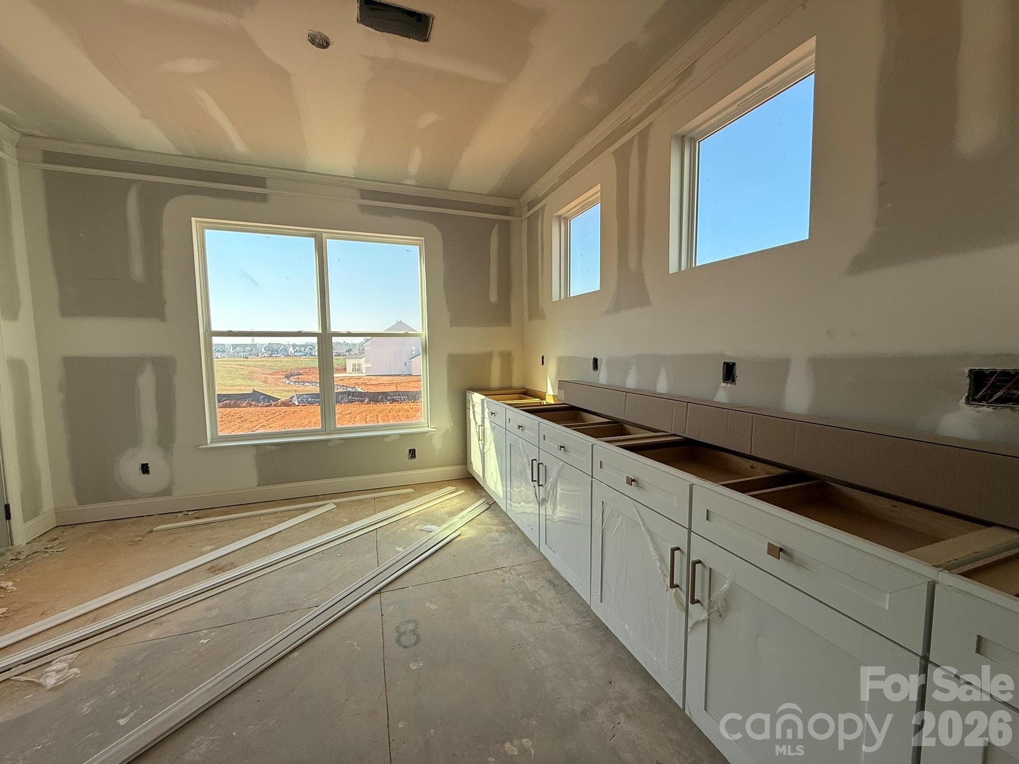 Construction progress of homesite 87 - 2181 Caravan Lane, Stanley