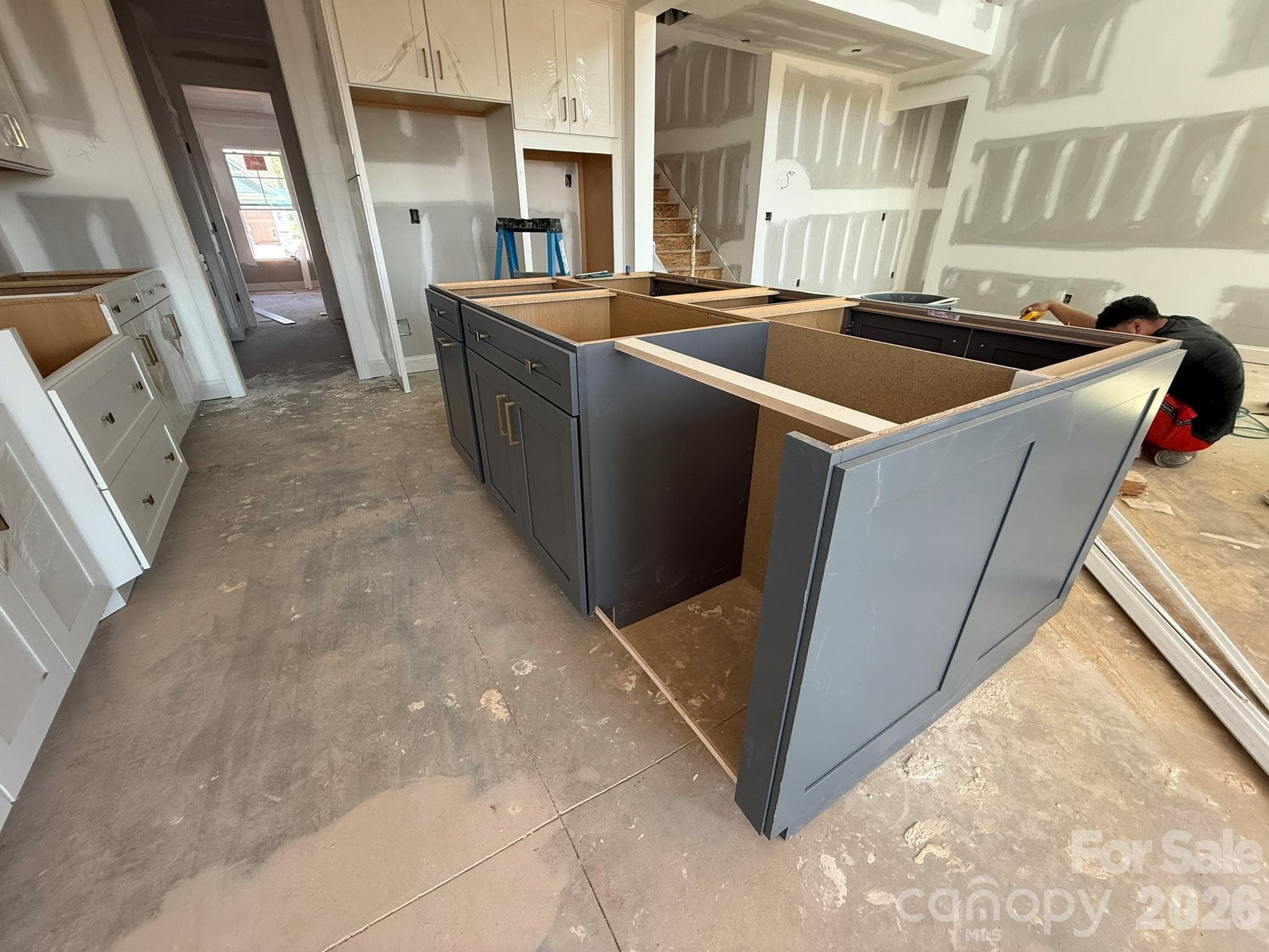 Construction progress of homesite 87 - 2181 Caravan Lane, Stanley