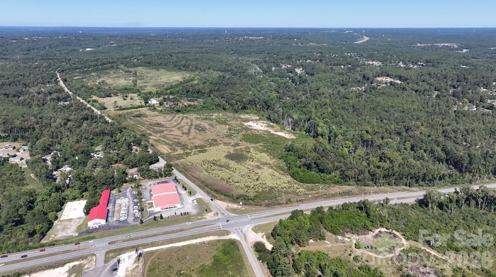 Looking across the property from US 1/US 78 near Old Aiken Rd. - 1001 Old Aiken Road, North Augusta