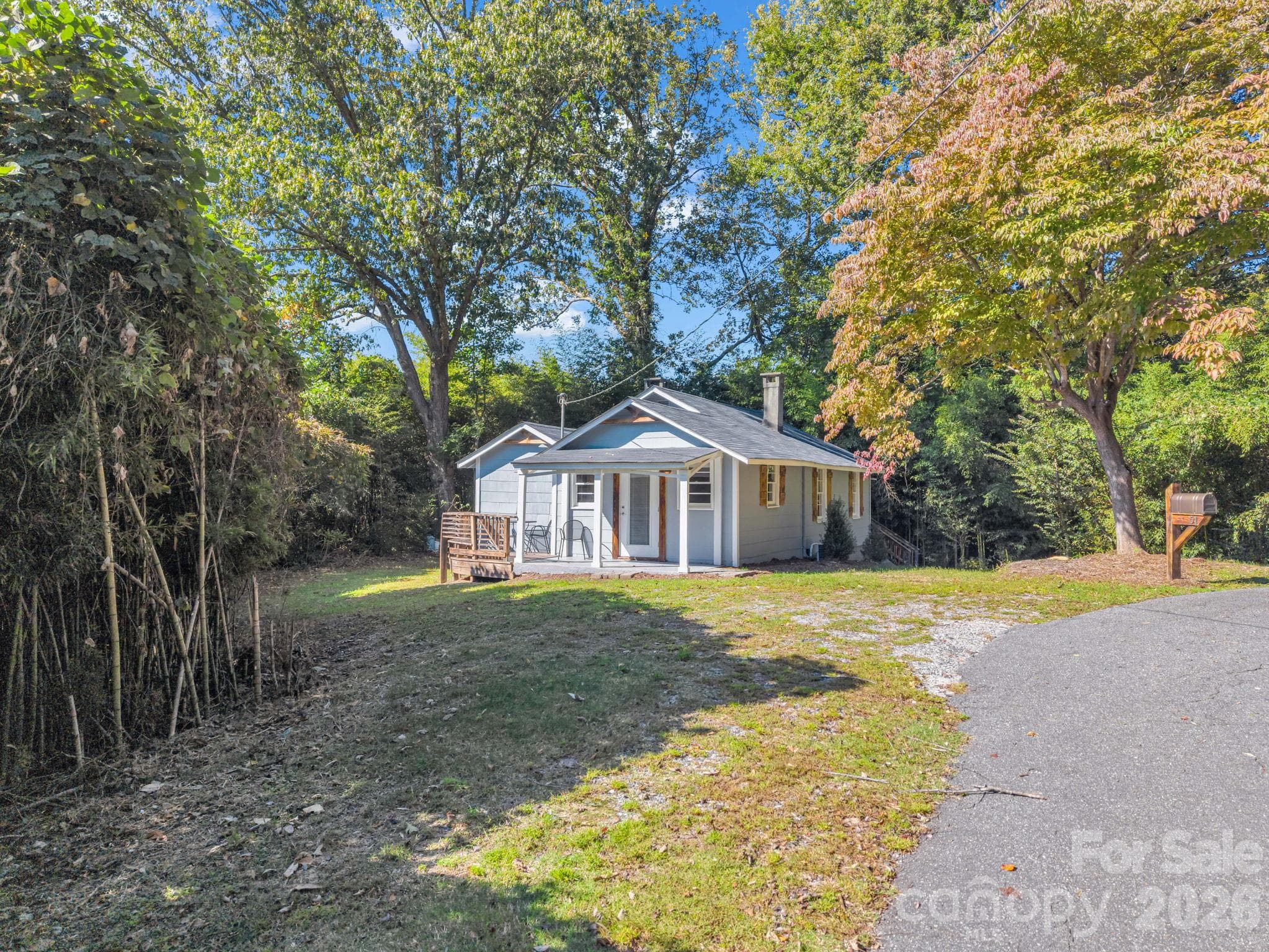 Covered front porch and deck - 51 Shepherd Street, Tryon