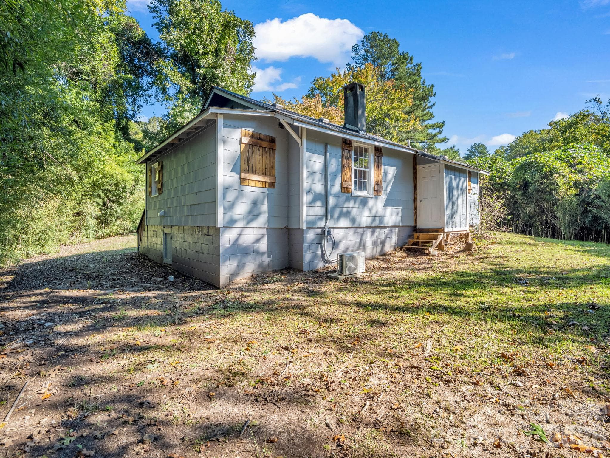 Crawl space entrance on the left - 51 Shepherd Street, Tryon