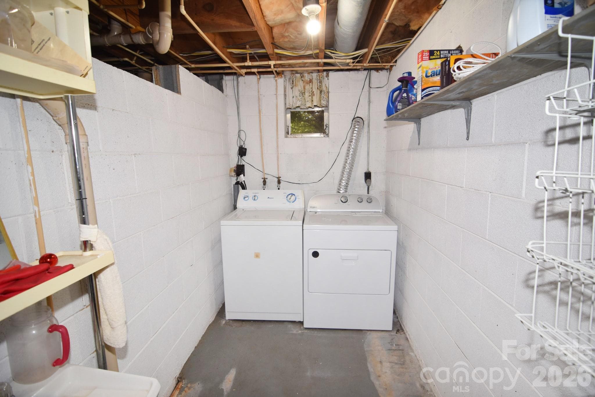Laundry in basement - 7320 Old Laurel Road, Hickory