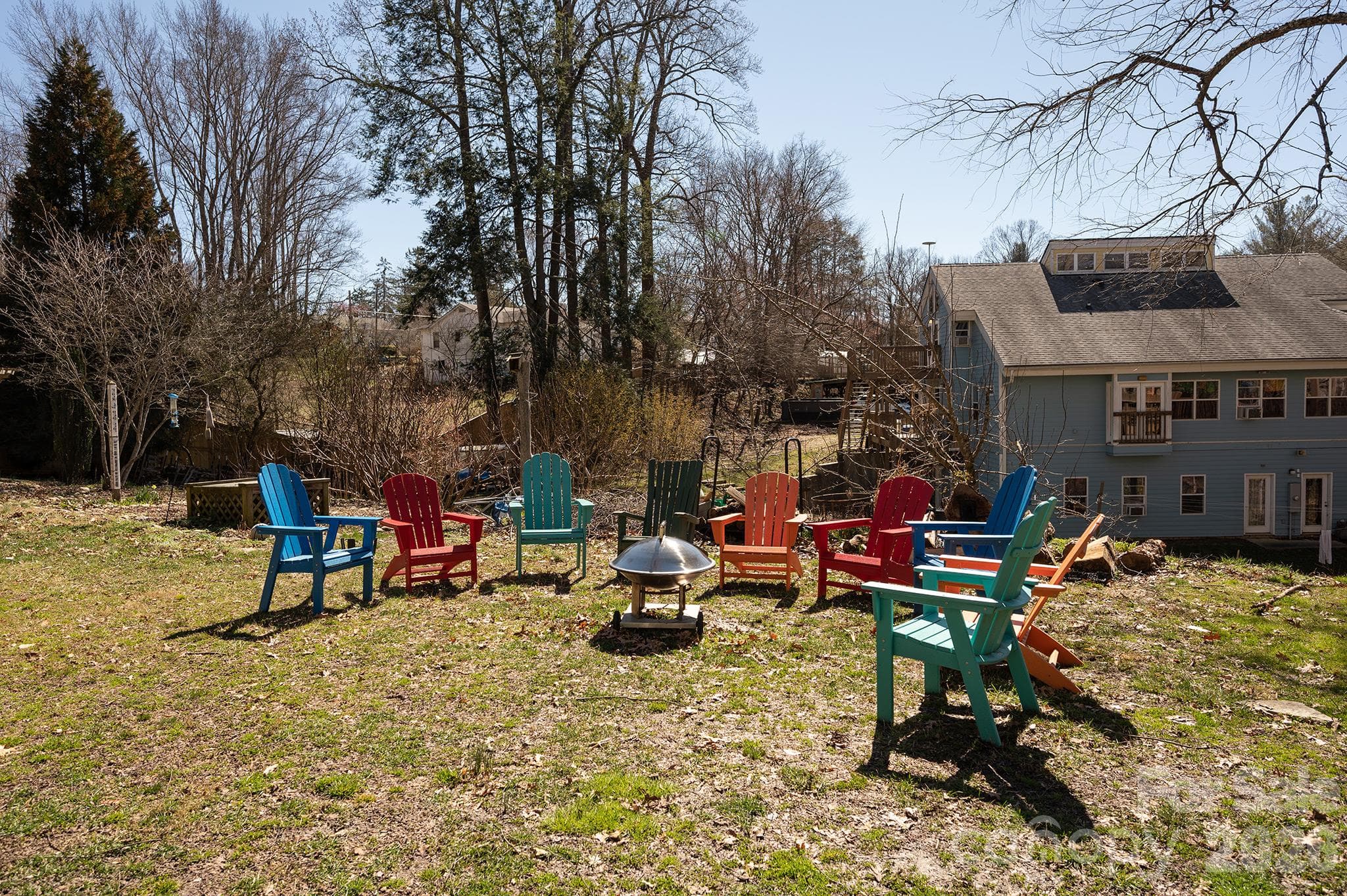 Community fire circle - 43 Vermont Court, Asheville