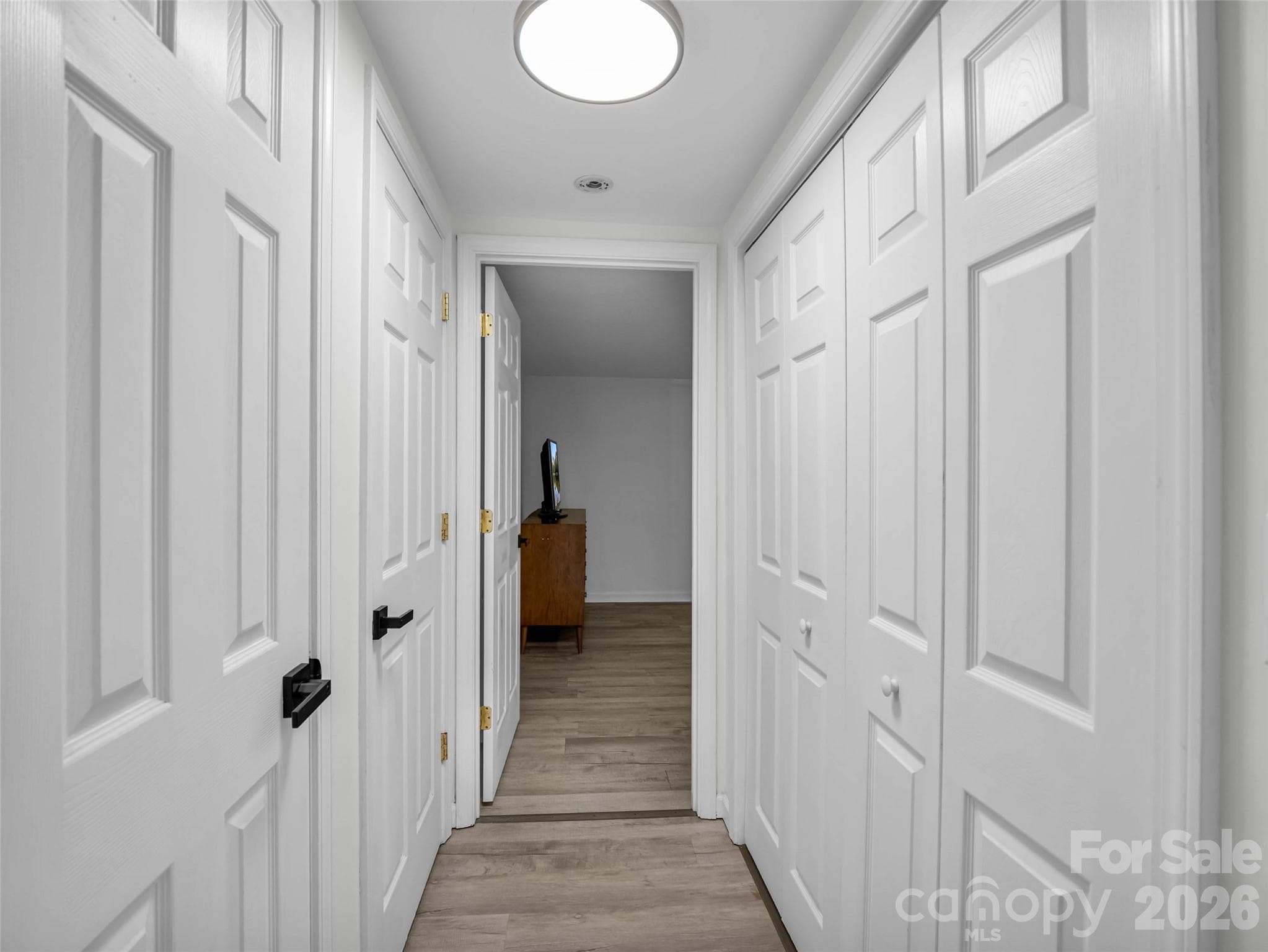 Hallway storage and laundry closet helps keep everyday life organized. - 913 Dorothy Street, Hendersonville